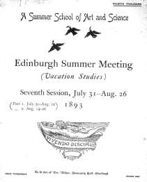 Edinburgh Summer Meeting